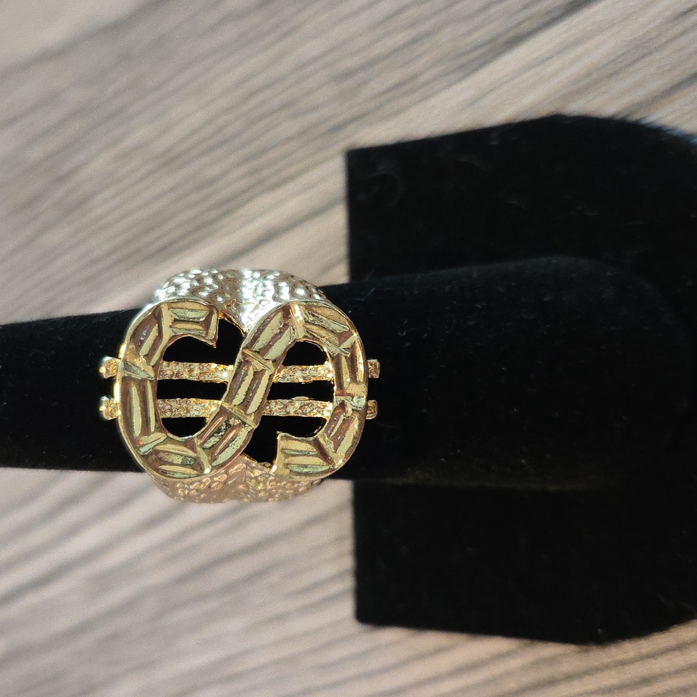 Goldtone $ Ring